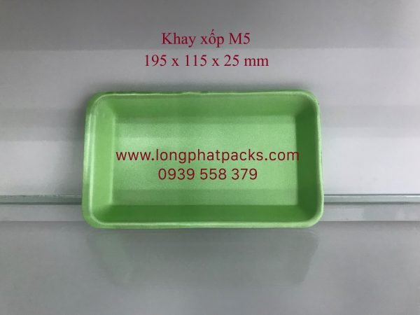 khay xốp M5 xanh lá